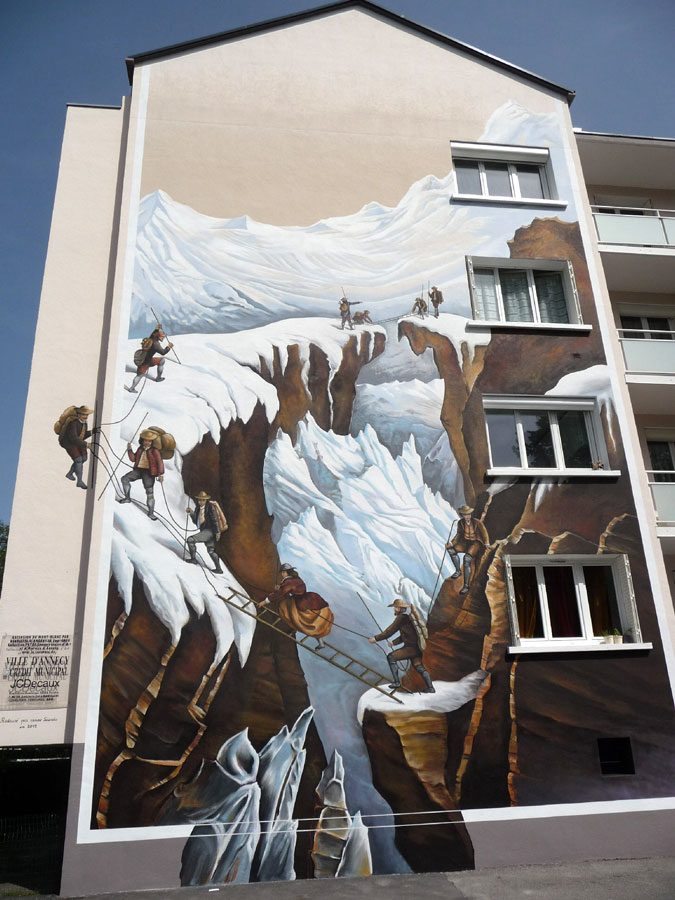 Fresque murale à Annecy le Vieux